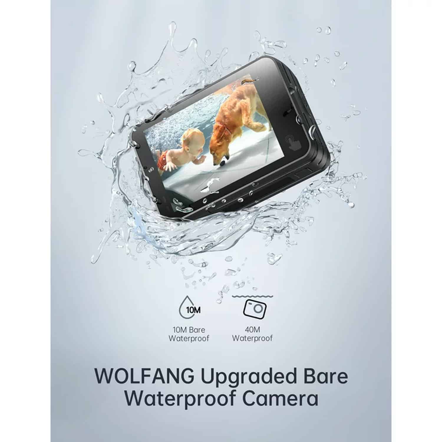 WOLFANG GA420 Action Camera 4K 60FPS 24MP WOLFANG GA420 Action Camera 4K 60FPS 24MP