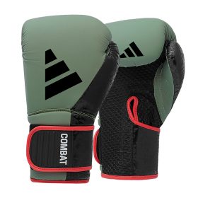 adidas Combat 50 (kick)bokshandschoenen Legergroen 8oz - Adidas bokshandschoenen