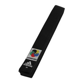 adidas Karateband Elite Wkf Logo 45mm (Zwart)<!-- 256467 Sportief BV -->