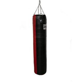 Super Pro Leather Punch Bag Split Zwart/Rood 152×35 (Rood / Zwart)<!-- 376057 Sportief BV -->