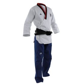 adidas Poomsae Taekwondopak Boys (Blauw / Wit)<!-- 256858 Sportief BV -->