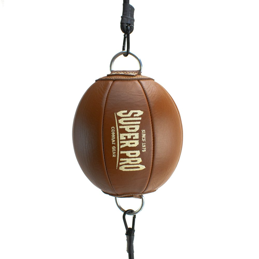 Super Pro Combat Gear Super Pro Vintage Double End Ball Leder (Bruin)