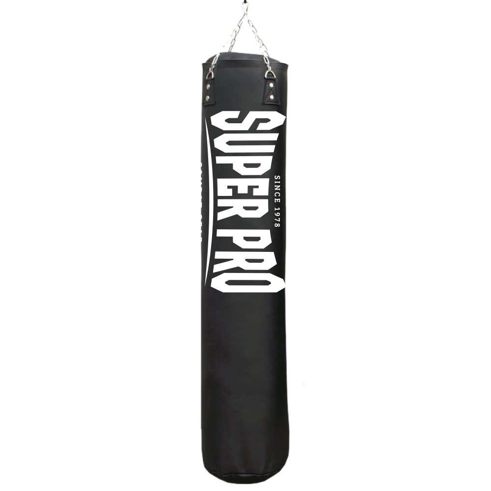 Super Pro Combat Gear Luxury Bokszak PU Vertical Logo (Zwart)