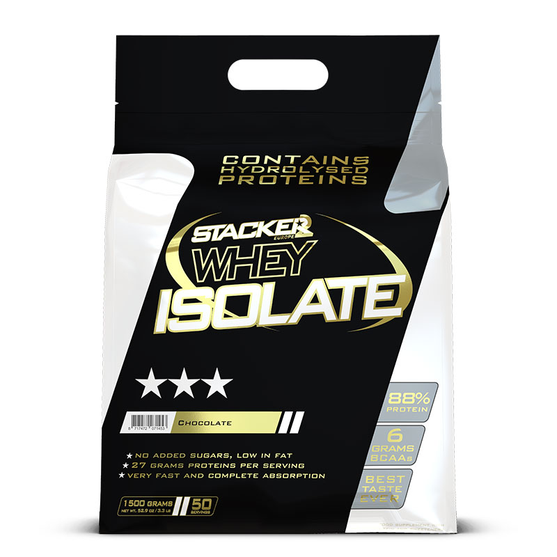 Stacker Whey Isolate - 1500 gram - Chocolade