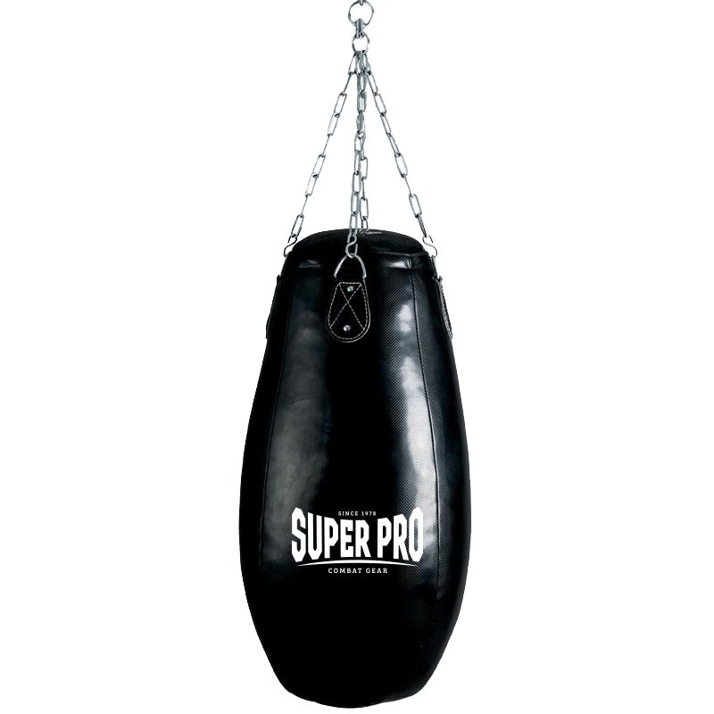 Super Pro Combat Gear Teardrop Bokszak 90x30 cm (Zwart)