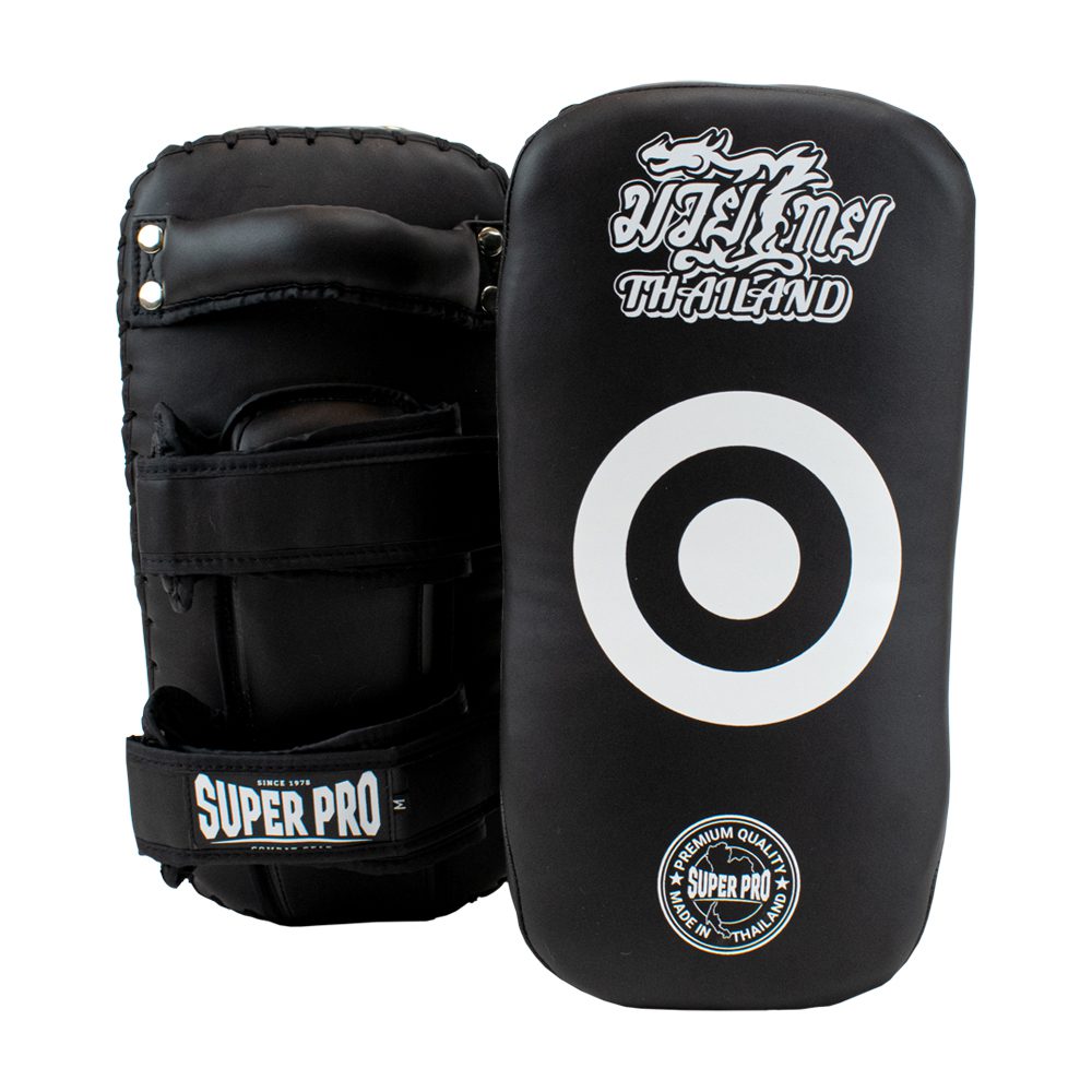 Super Pro Combat Gear Leather Thaipad Pattaya MADE in THAILAND Black (stuk)