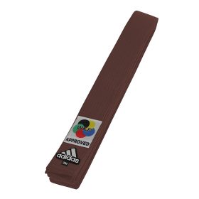 adidas Karateband Elite Wkf Logo 45mm (Bruin)<!-- 256798 Sportief BV -->
