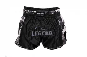 Legend Kickboks Broekje Camo Grijs Satijn maat XS