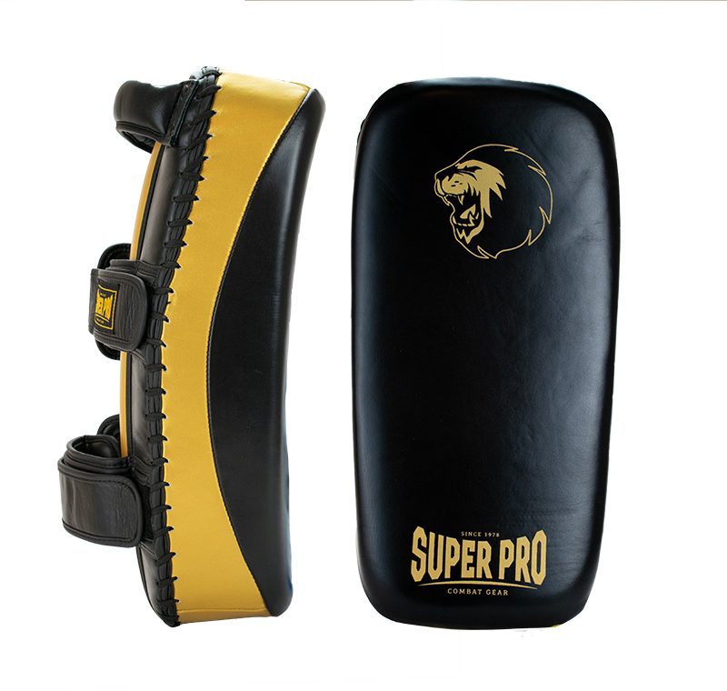 Super Pro Combat Gear Thaipad leder Zwart/Goud