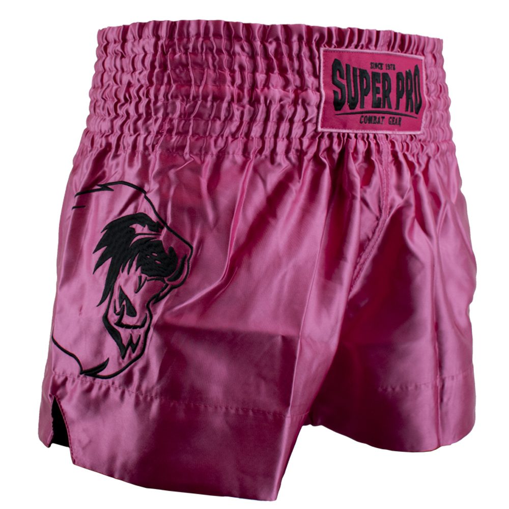 Super Pro Combat Gear kickboksbroekje "Hero" (Roze / Zwart)
