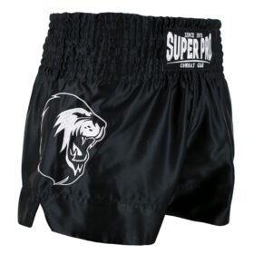 Super Pro Kickboksbroekje "Hero" (Zwart/Wit)