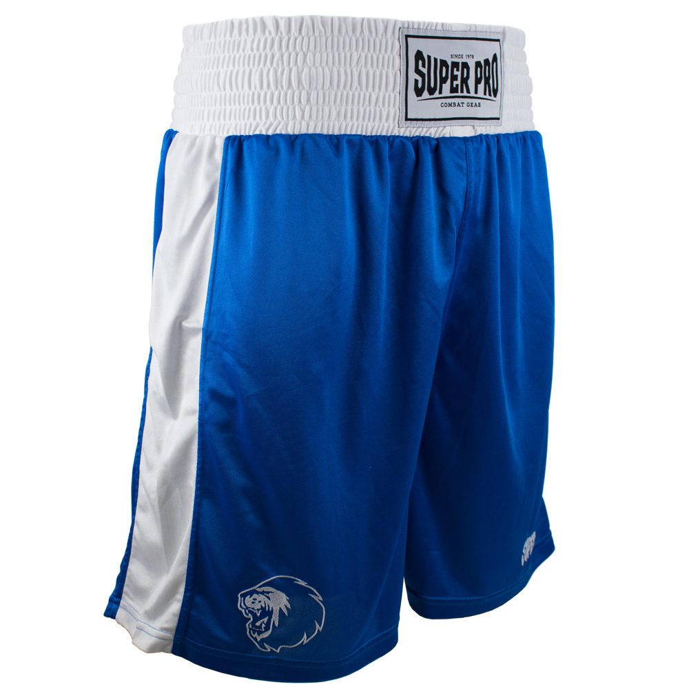 Super Pro Combat Gear Club Boksshort , blauw - wit
