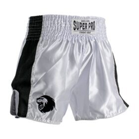 Super Pro Combat Gear Thai en Kickboksshort Brave zwart - wit