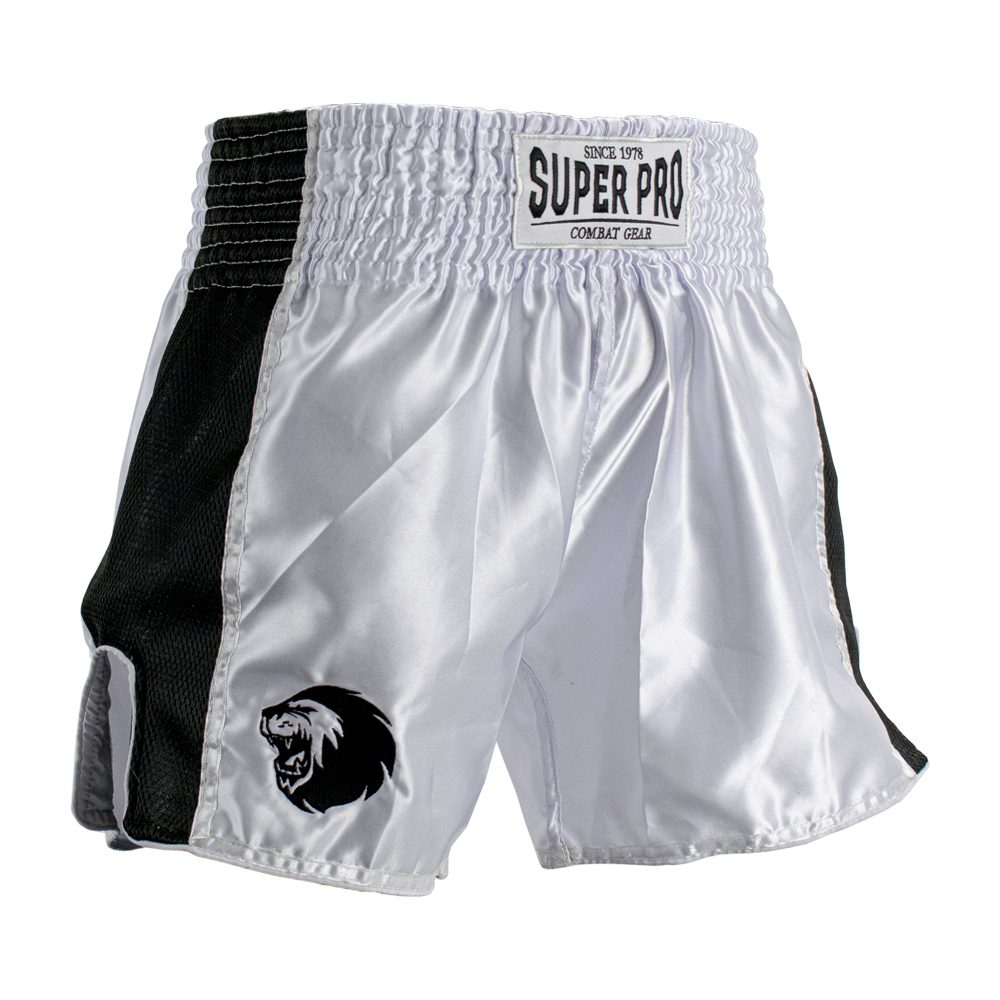 Super Pro Combat Gear Thai en Kickboksshort Brave zwart - wit