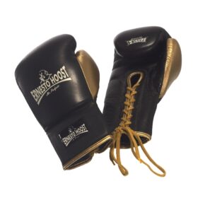 boxing-gloves-lace-black - Bokshandschoenen