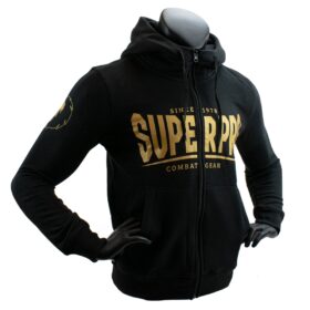 Super Pro Combat Gear Hoodie Met Rits S.P. Logo 140 - Truien en vesten