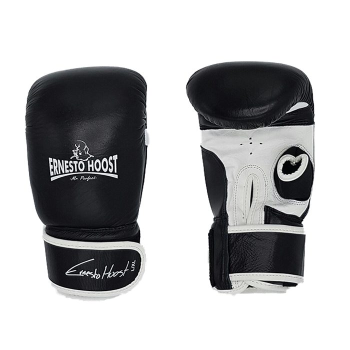 Ernesto Hoost Bokszakhandschoenen Leder - Zwart/Wit