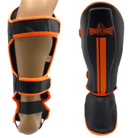 Ernesto Hoost Shin-Instep Flex PU - Zwart/Neon Oranje