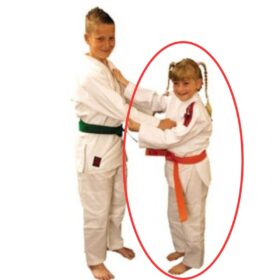 Essimo Judopak Koka Rood Schouderlabel - Essimo judopak