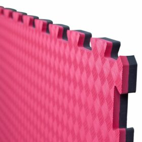 Puzzelmatten 4 cm Zwart/Rood
