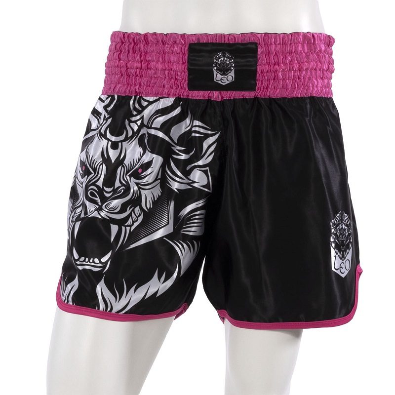 Leo INSTINCT Kickboxing Short - Black/Pink