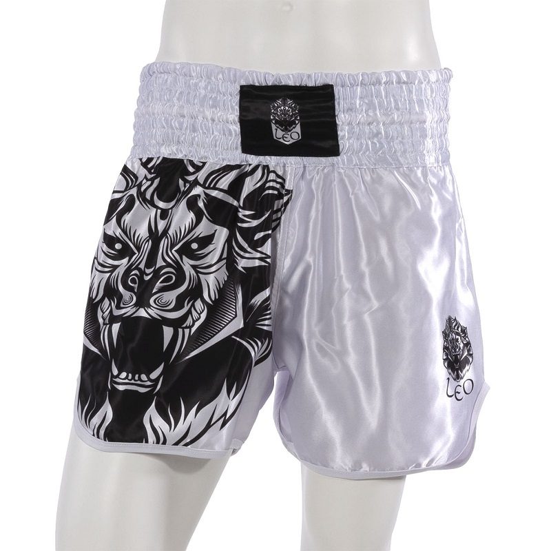 Leo INSTINCT Kickboxing Short - White/Black