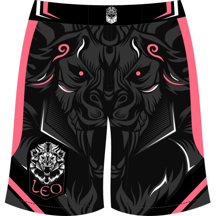 Leo Legend MMA Short - Black/Pink
