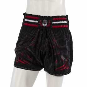 Leo PREDATOR Mesh Kickboxing Short - Black/Red