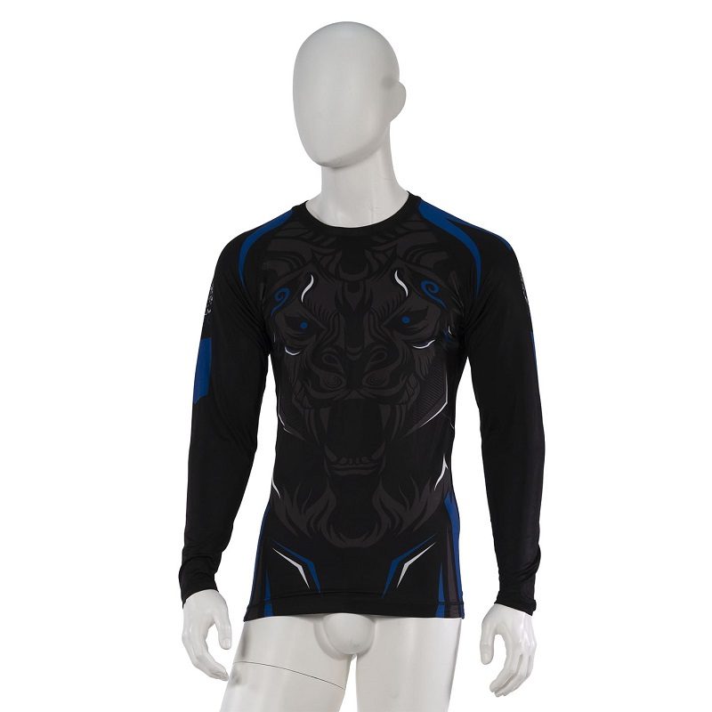 Leo ROAR Rashguard LS - Black/Blue