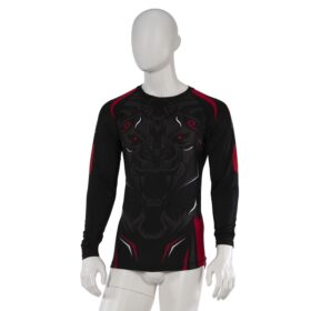 Leo ROAR Rashguard LS - Black/Red