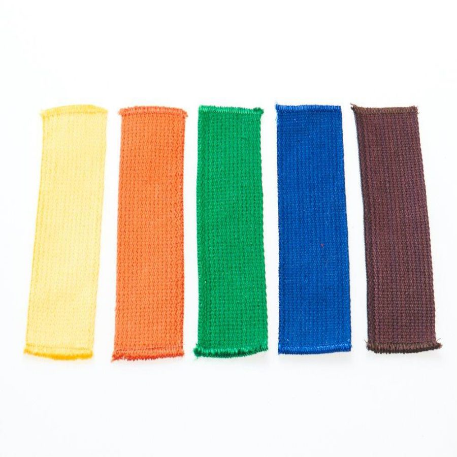 Zakje met 10 afgewerkte slippen 18 cm - Diverse Kleuren