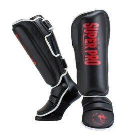 Super Pro Combat Gear Scheenbeschermer Protector Se , rood - zwart - wit