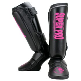 Super Pro Combat Gear Scheenbeschermer Protector , roze - zwart