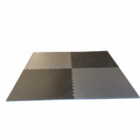 Puzzelmattenset 2 cm. zwart/grijs 4 m2