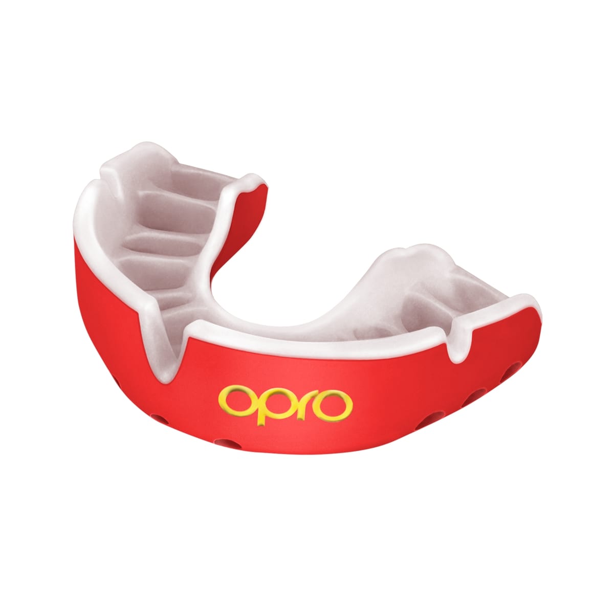 Opro Gebitsbeschermer Self-Fit Gold-Edition V2 Rood/Wit Junior