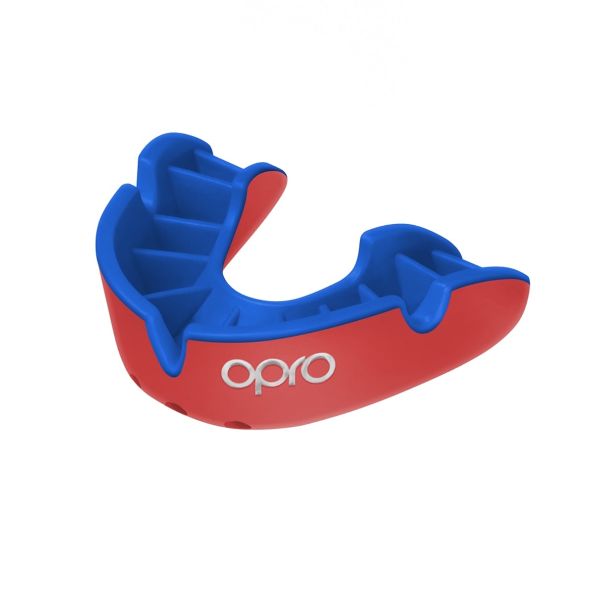 Opro Gebitsbeschermer Self-Fit Silver-Edition V2 Rood/Blauw Junior