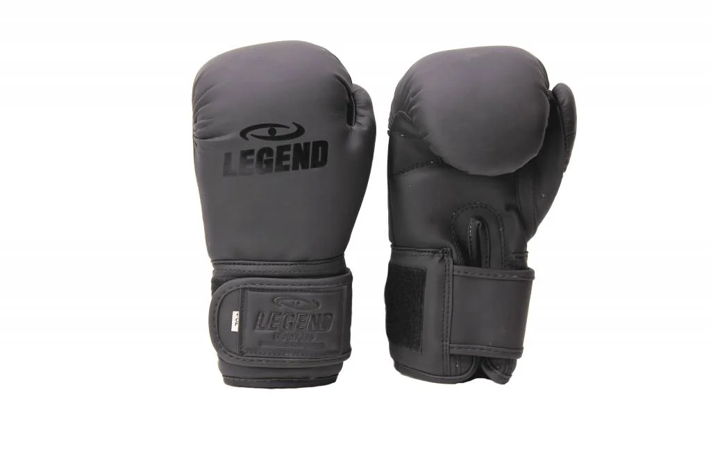 Legend Kinder bokshandschoenen 6-8 jaar Mat Zwart 6 Oz. PU