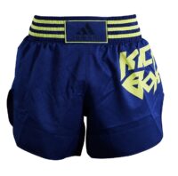 adidas Thai- En Kickboksshort Micro Diamond , blauw - geel