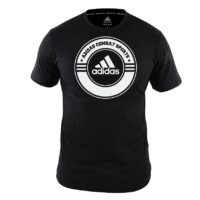 adidas T-shirt Combat Sports , zwart - wit
