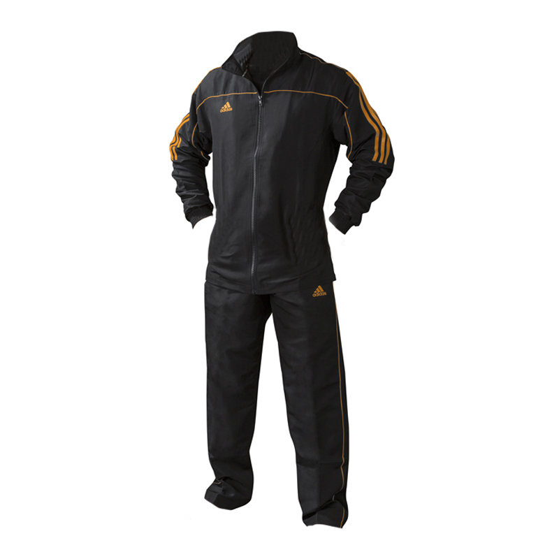 adidas Team Track Trainingsbroek , zwart - oranje