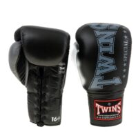 Twins Special Kickbokshandschoenen Lace Up Zwart (BGLL 8 BLACK LACED)