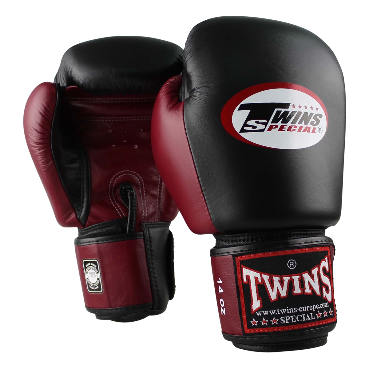 Twins Special Kickbokshandschoenen BGVL-3 Black Wine Red (BGVL 3 BLACK WINE RED)
