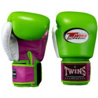 Twins Velcro Bokshandschoenen Voor Training (BGVL 4 GR PK WH)