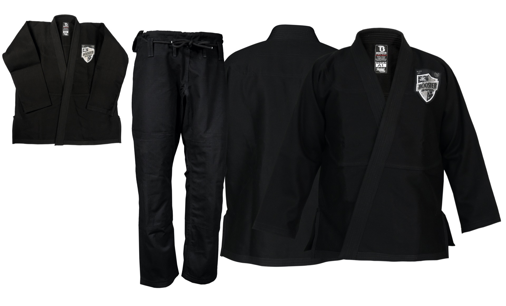 Booster BJJ Pak V2 Pro Shield Zwart (BJJ V 2 PRO SHIELD BLACK)