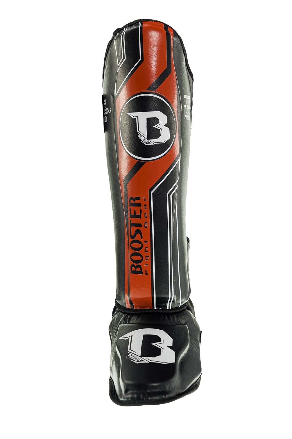 Booster V9 Kickboks Scheenbeschermers Zwart Rood (BSG V9 BLACK RED)