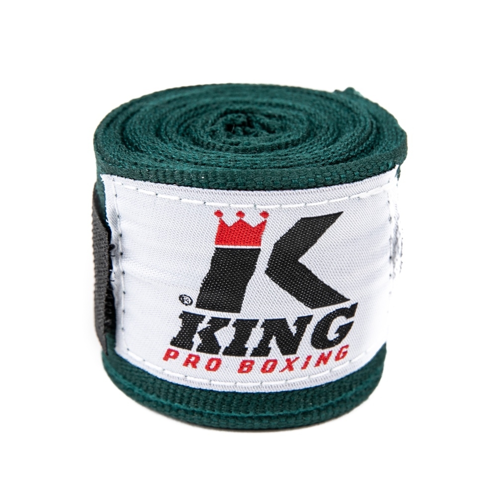 King Pro Boxing Bandages Donkergroen 460 cm (KPB BPC DARK GREEN)