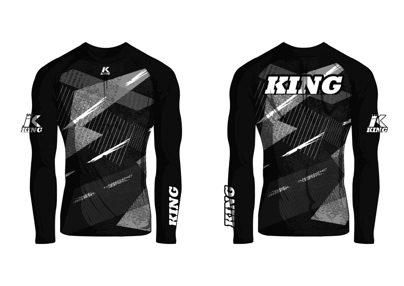 King Pro Boxing Rashguard 'The King' (KPB-SHADOW-1-RG)
