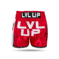 LVL-UP Kickboksbroekje Satin Met Logo (LVL-UP LOGO 2)