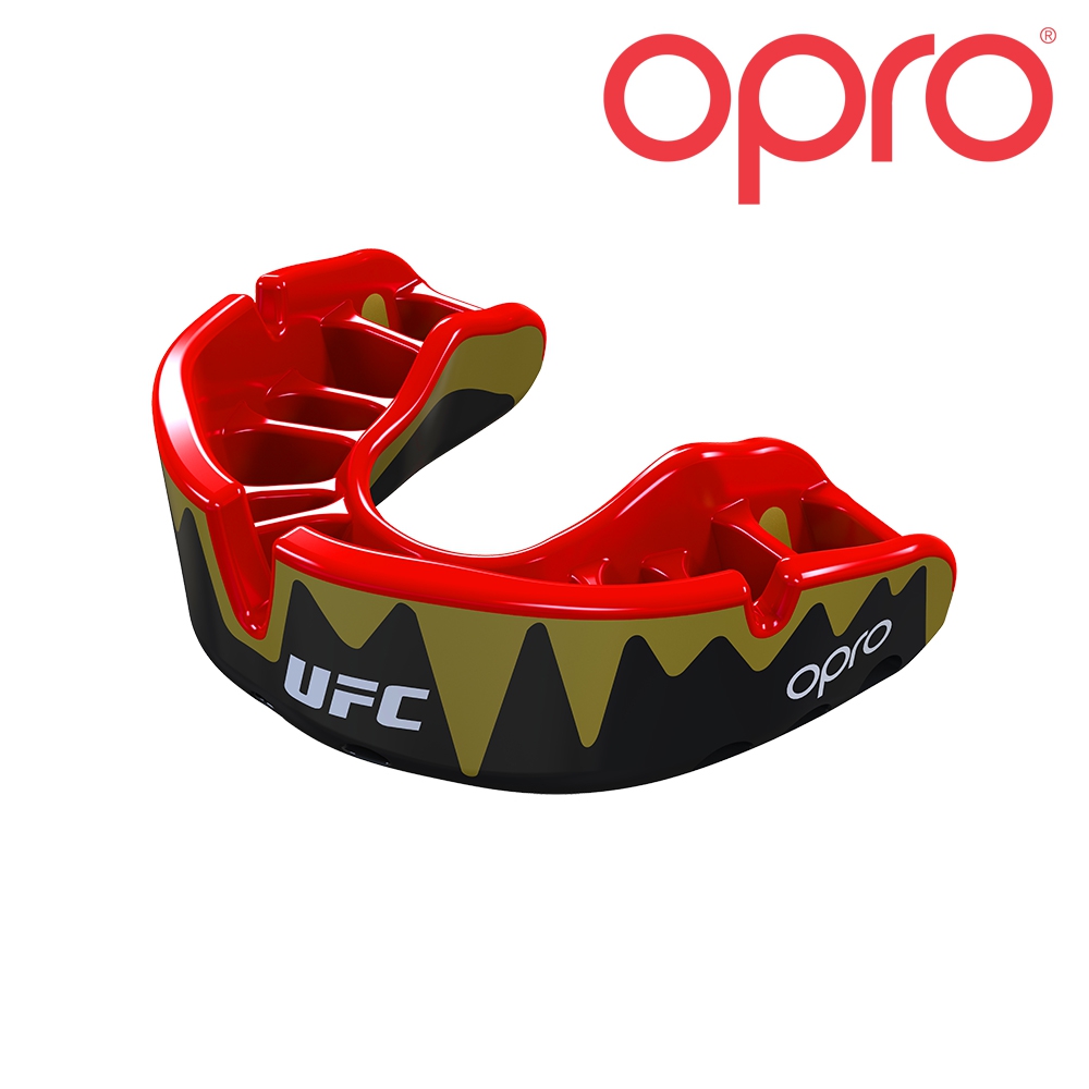 UFC Gebitsbeschermer OPRO Platinum Black Red (OPRO PLATINUM BLACK METAL RED)