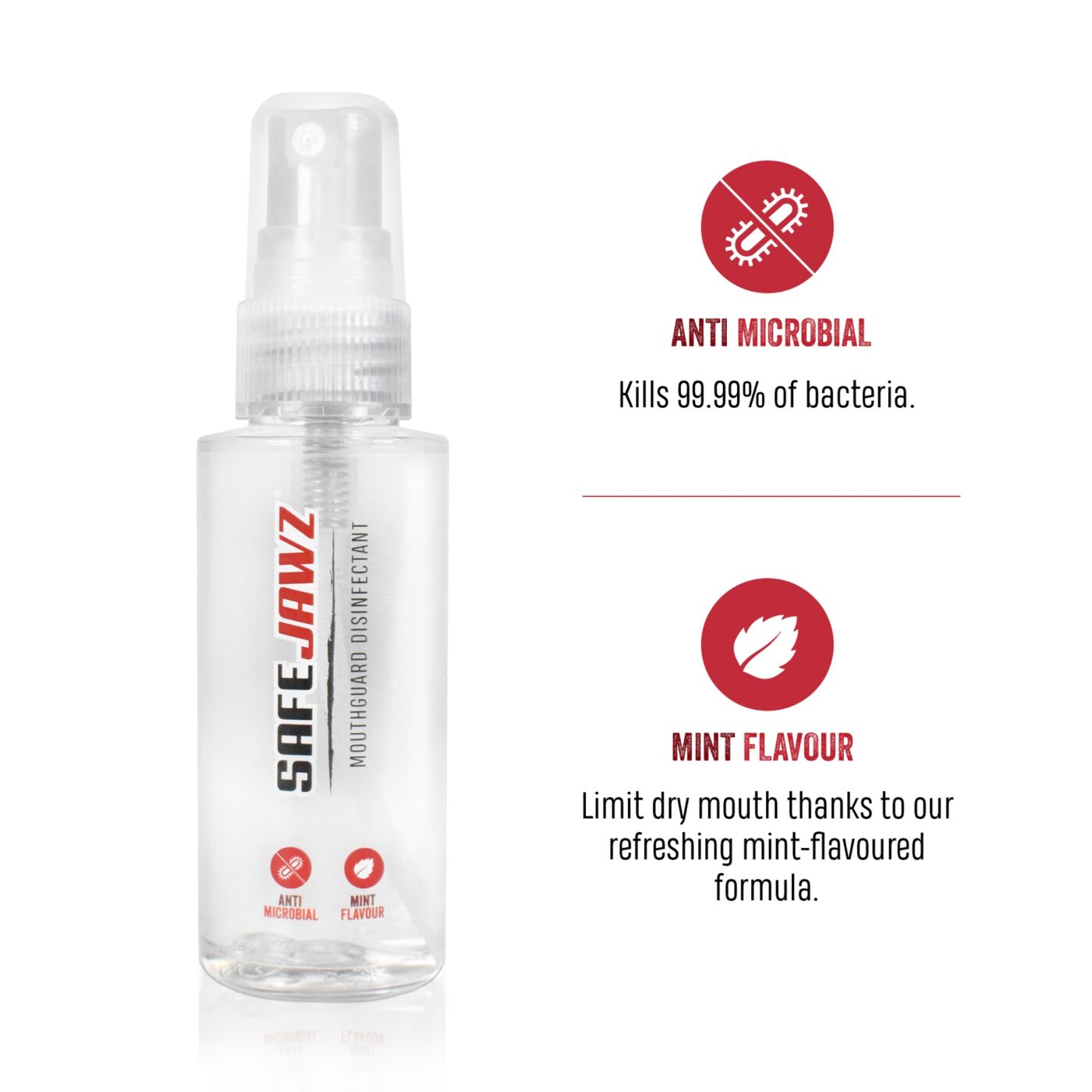 VechtSport Safejawz Mondbeschermer Spray 50ml (SAFEJAWZ HYGIENE SPRAY)